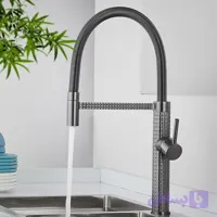 شیر ظرفشویی فنری ۳۶۰ درجه برند هوادیائو (Huadiao) مدل SpringFlow 360 با سر دوش پرفشار