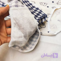 شورت عروسکی طرح سگ سفید و سورمه ای فانتزی برند M-N