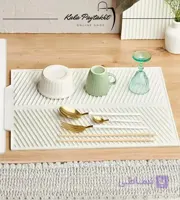مت سیلیکونی آبگیر و خشک‌کن ظروف آشپزخانه