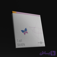 عدسی طبی آنتی رفلکس پوشش ابریشمی سبز 1.61 MR8 SILKEN مناسب گروه نمره CYL 2