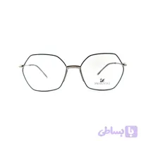 فریم عینک طبی فلزی دخترانه و زنانه سواروسکی SWAROVSKI مدل چند ضلعی کد 12191