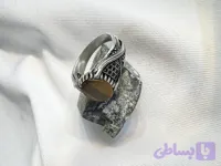 انگشتر نقره چشم ببر