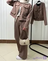 ست کراپ کت و شلوار آوند
