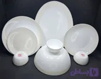 سرویس غذاخوری دینو ۲۶ پارچه مدل سوژا کرم