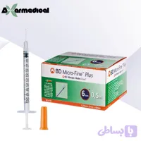 سرنگ انسولین BD نیم سی سی بسته 10عددی