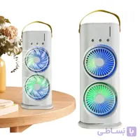 پنکه رومیزی مه پاش شارژی دو فن Double Ended Spray Fan