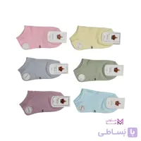 جوراب دخترانه ساده 6 تا 8 سال 6 رنگ - ملونی مد