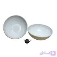 کاسه ماست گلدار طرح 59006 خاکستری