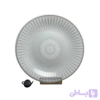 پیش دستی گلدار طرح 59021 خاکستری