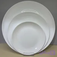 سرویس آرکوپال 42 پارچه گلدن اپال سفید ساده گرد کلاسیک