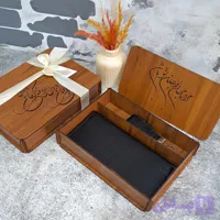 ست هدیه چرم کیف پول چرم مردانه دستی چرم طبیعی لیزارد مشکی