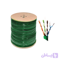 کابل شبکه ویزیترون مدل VZ-NC652-UTP (Cat6 UTP، تمام مس، مغزی ۰.۵۲، حلقه ۴۰۰ متری)
