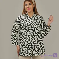 شومیز زنانه مدل  آستین بلند  پارچه اطلس دنیز فری سایز تا ۵۰ شش طرحی