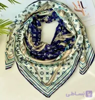 روسری زنانه سیااسکارف دور دست دوز عرض ۱۴۰
