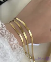 دستبند ماری زنانه _ رنگ ثابت ،صاف و براق