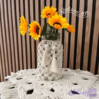گلدان مکرومه بافی خاتون ۲۰۲۱