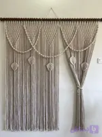 پرده مکرومه بافی خاتون ۲۰۲۱ طرح زنبوری