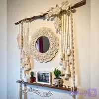 شلف مکرومه بافی خاتون ۲۰۲۱ طرح گلایول