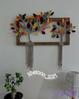 دیوارکوب مکرومه درخت زندگی خاتون ۲۰۲۱