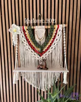 شلف مکرومه بافی رنگارنگ خاتون ۲۰۲۱