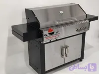 باربیکیو گازی ذغالی کابین دار درب کانادایی محفظه استیل(ارسال رایگان)