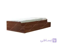 تخت خواب یک نفره اسپرت قهوه ای BS902 | خرید با اقساط 2 ساله
