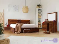 سرویس خواب دونفره مینیمال ام دی اف الوند | سفارش با بهترین قیمت بازار