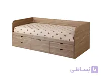 خرید تخت خواب یک نفره اسپرت لبه دار و کشودار BS903 با اقساط بدون سود