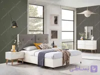 سرویس خواب دونفره عروس شیک و ساده پاریس | خرید با تحویل فوری