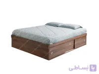 سفارش تخت خواب دونفره باکس دار  کشودار ام دی اف M25 با تحویل فوری