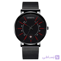 ساعت مردانه GENEVA مشکی قرمز