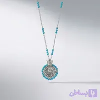 گردنبند نقره سکه تاج