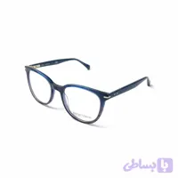 عینک طبی جورجیو ولنتی مدل GV-5606 فریم استات سرمه‌ای با جزئیات قهوه‌ای