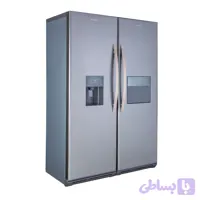 یخچال فریزر دوقلو 17 فوت هیمالیا مدل آلفا NF280a-NR440a، دارای نمایشگر و بدون برفک، با ارتفاع 192، پهنای 130 و عمق 70 سانتی متر، میزان مصرف انرژی B، دارای 5 طبقه در یخچال و 8 کشو در فریزر