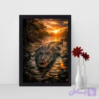 تابلو بکلایت مدل تمساح خشمگین