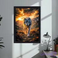 تابلو بکلایت مدل گرگ و غروب