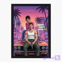 تابلو بکلایت طرح بازی GTA