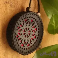 کیف حرز و دعا چرم طبیعی مدل گرد دست دوز