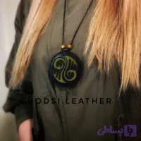کیف گردنی حرز و دعا چرم طبیعی دست دوز کد 8