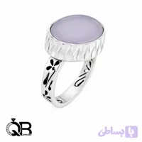 انگشتر نقره عقیق یمن کبود مردانه دست‌ساز مدل صفوی A241