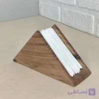 جادستمالی رومیزی چوبی مثلثی گردو کد437