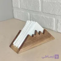 جادستمالی رومیزی چوبی مدل صخره چوب گردو کد438