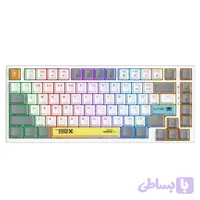 کیبورد گیمینگ اونیکوما مدل Onikuma g58 RGB Mechanical سفید