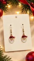 گوشواره کریسمسی وارداتی طرح بابانویل کد32
