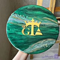 تابلو دیواری رزینی با لوگوی فروشگاه