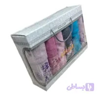 ✅سرویس حوله دست و صورت ۶ تیکه از برند گلزار ، جنس نخ رینگ با کیفیت با آبگیری بالا ✅