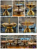 سرویس پذیرایی ۵تکه چوبی مدل آدمک(گل برنجی)