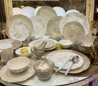 سرویس آرکوپال۵۲ پارچه فلاور عسلی همراه شامپاینی