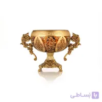 سرویس پذیرایی طلاکوب اریکو رنگ کاراملی