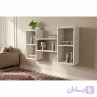شلف مخفی کتاب شلف دیواری مدل کارسازه